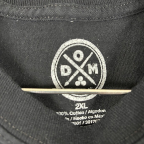 Dom Blue Eyed White Tiger Face Black Graphic Short Sleeve Men's T-Shirt Size XXL - Picture 2 of 10